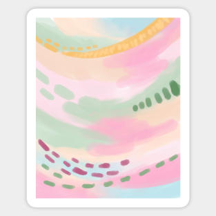 Abstract Pink painting Sticker